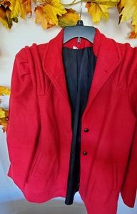Vintage Red Jacket Size 10